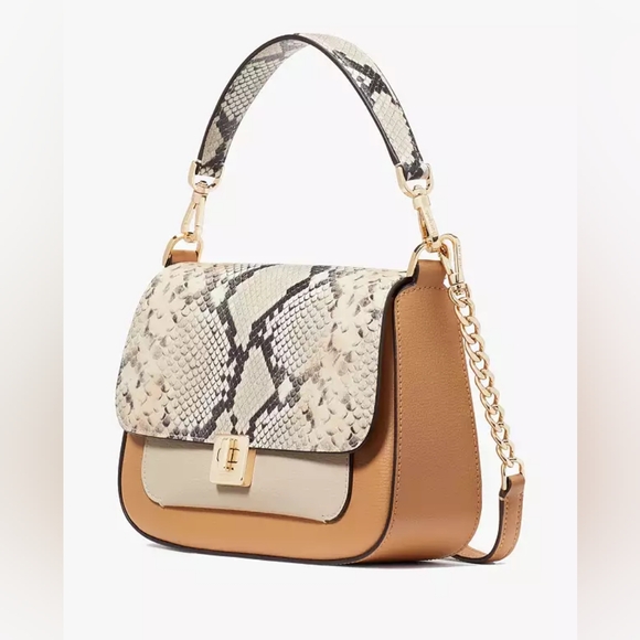 ♠️Kate Spade Phoebe Snake Embossed Flap Crossbody Bag NWT - Picture 5 of 7